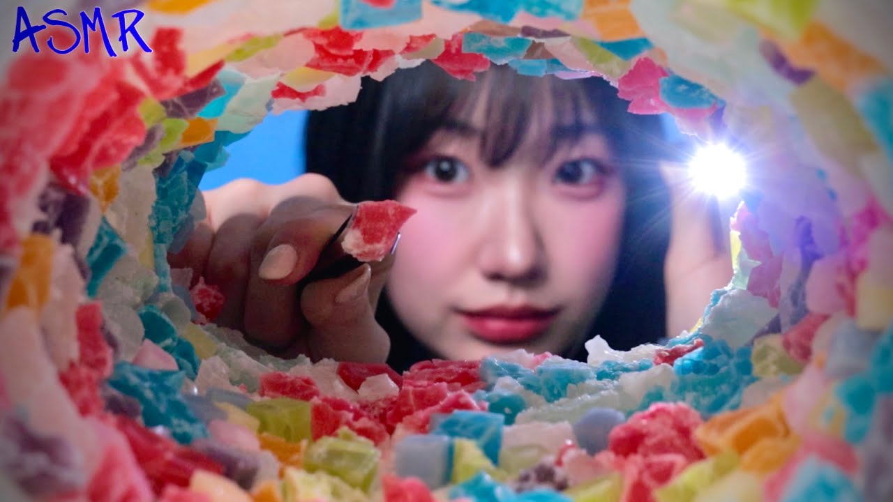 [Lucy ASMR] 奇怪的耳垢清洁 | 糖果咀嚼音 | 解压放松