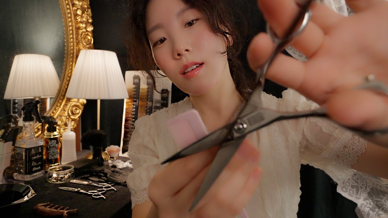 [혜랑 RANG] 下班后的美发沙龙角色扮演✂️🌙 理发、梳头、烫发和洗发🧴