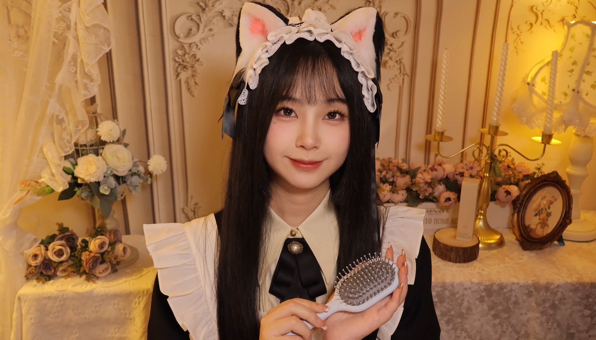 [小奈别失眠] 傲娇猫耳女仆为您洗头剪发｜木梳刮擦｜泡沫音｜耳边轻语｜沉浸式助眠情景模拟